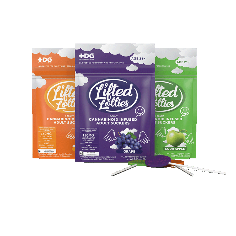 Lifted Lollies | 30mg D9|CBD Lollipops