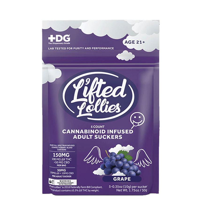 Lifted Lollies | 30mg D9|CBD Lollipops