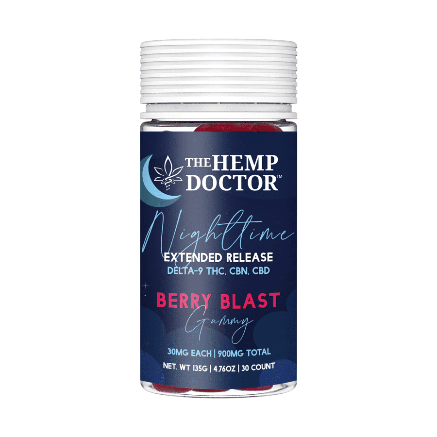 30mg D9|CBD|CBN Extended-Release Nighttime Gummies
