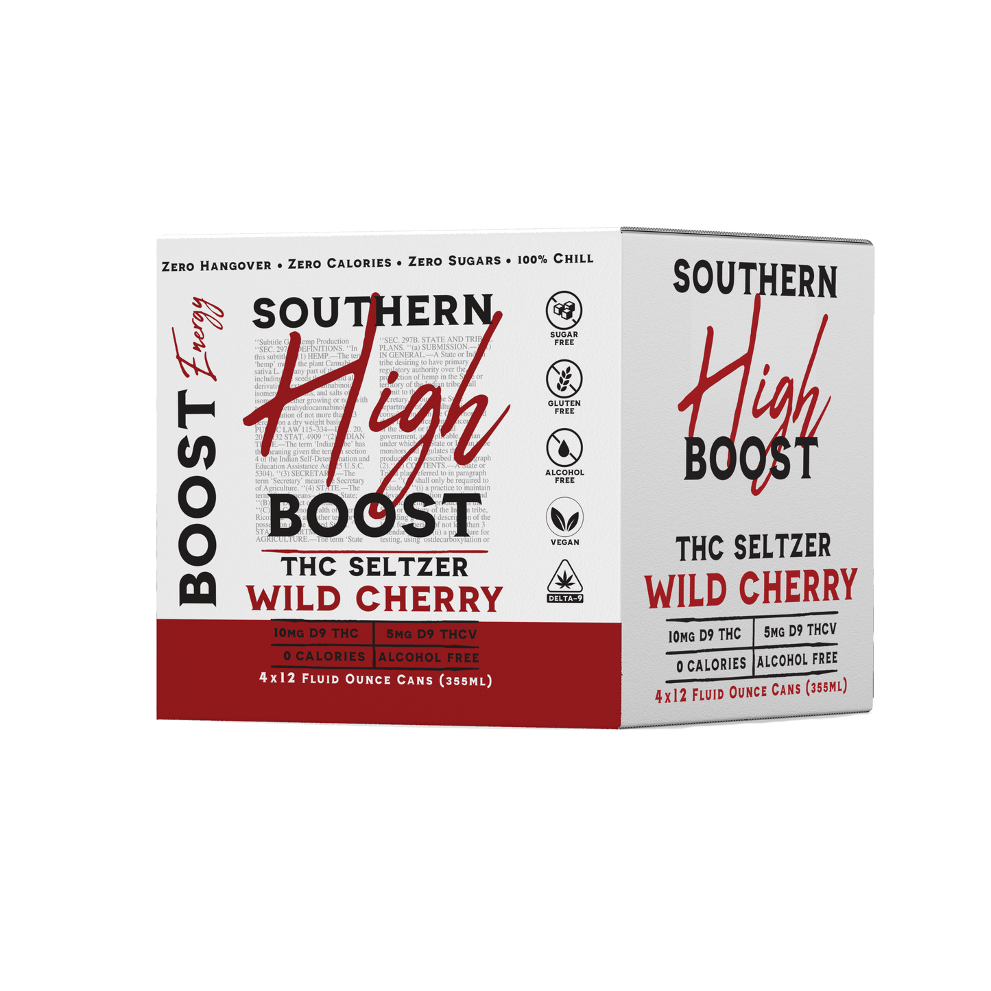 Southern High | BOOST 15mg D9 | THCV | Yerba Mate Seltzer