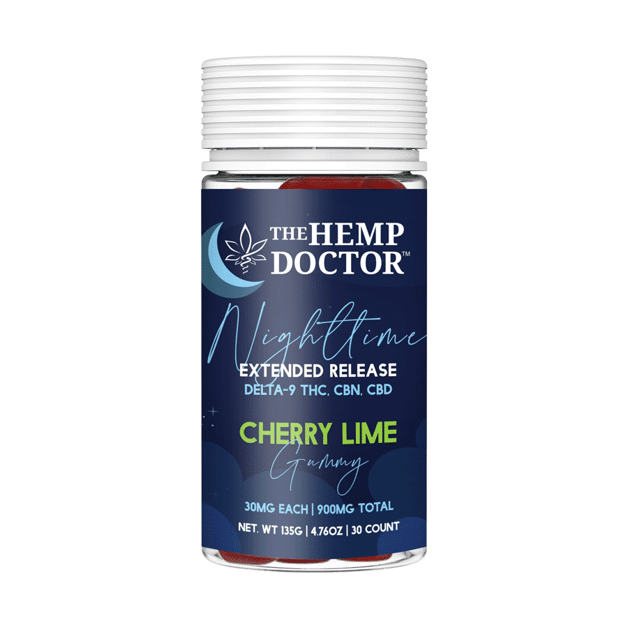 30mg D9|CBD|CBN Extended-Release Nighttime Gummies