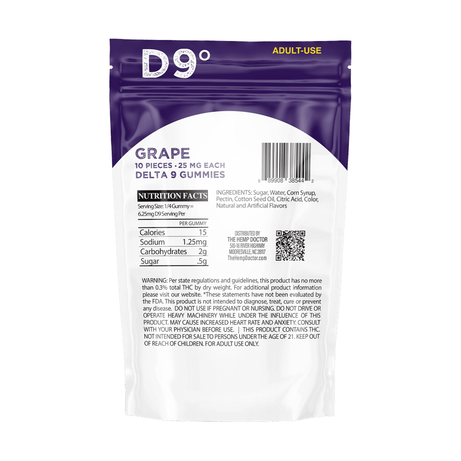 25mg Delta 9 THC Gummies