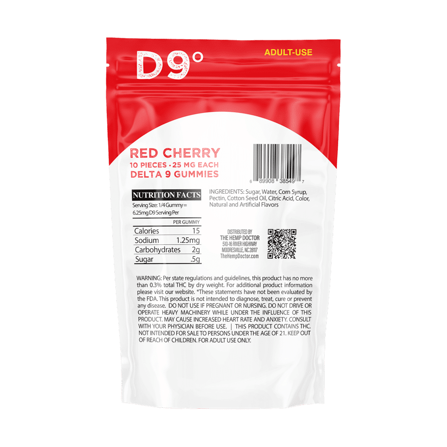 25mg Delta 9 THC Gummies
