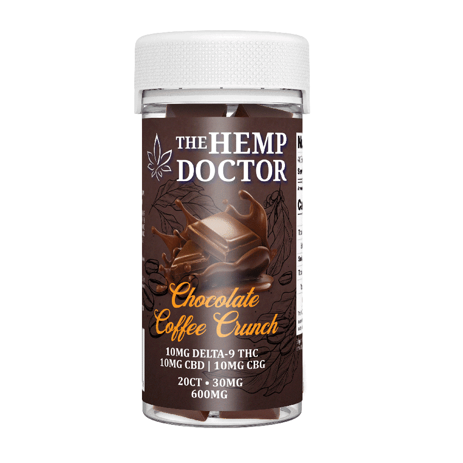 30mg D9|CBD|CBG/CBN Chocolate Bites (20ct)