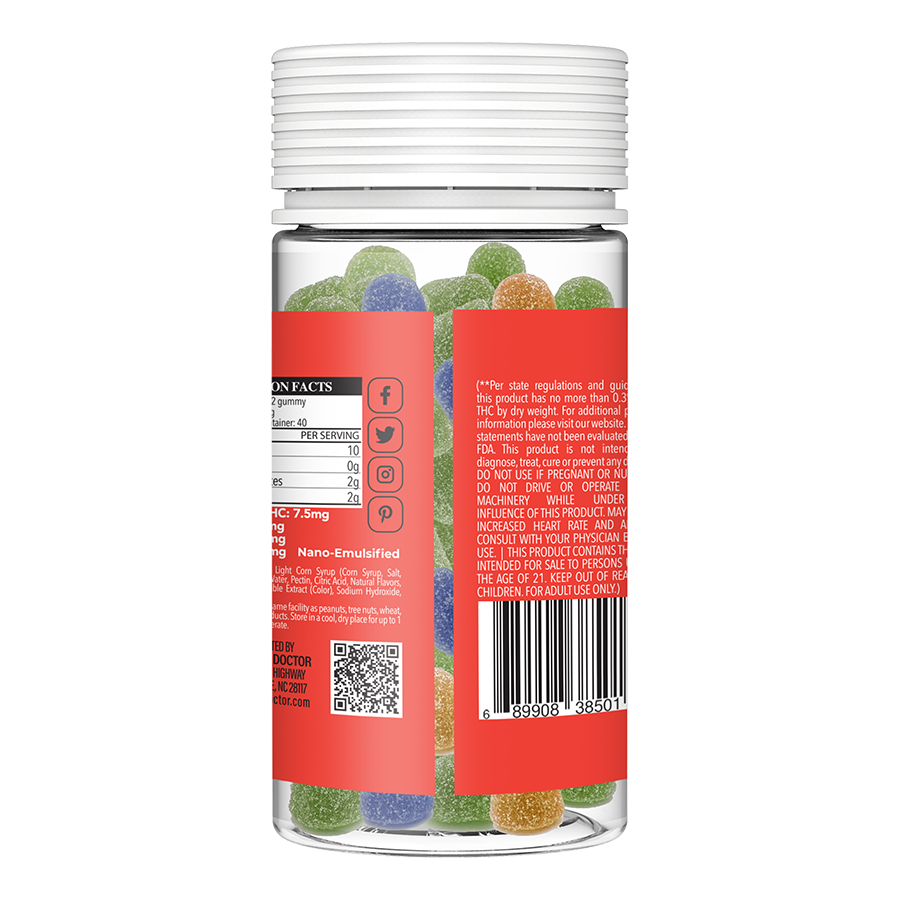 12mg Downshift Nano Blend Gummies Mixed Fruit 20ct