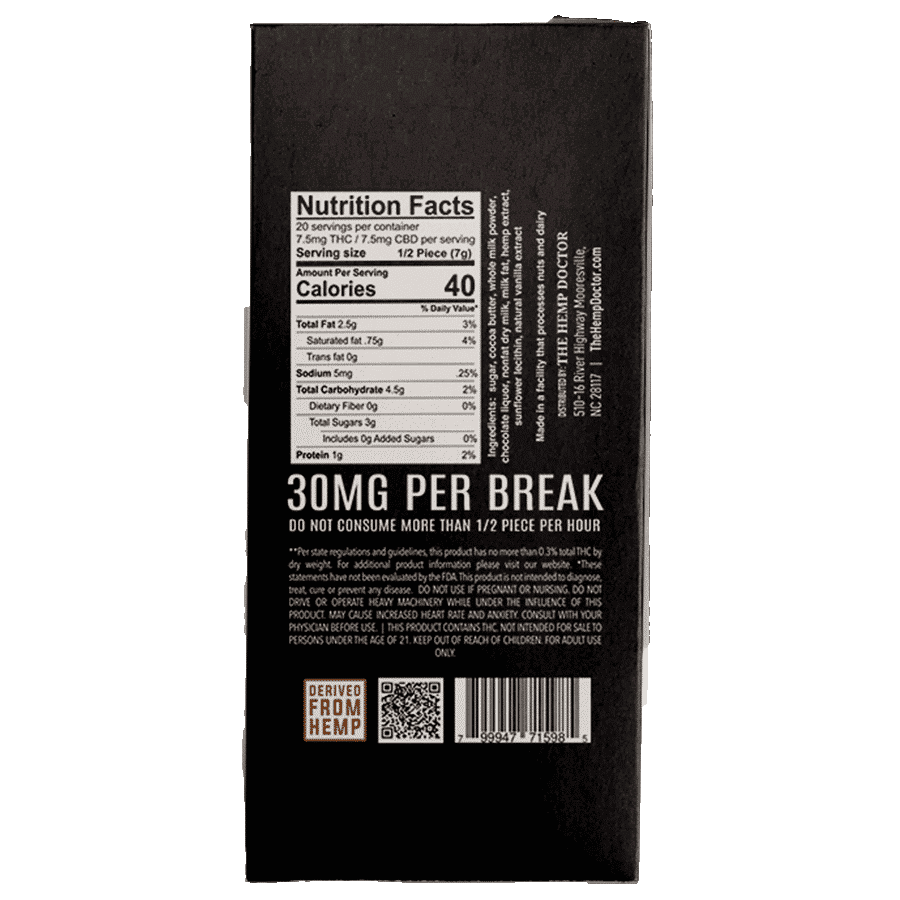 300mg CBD|D9 Chocolate Bars