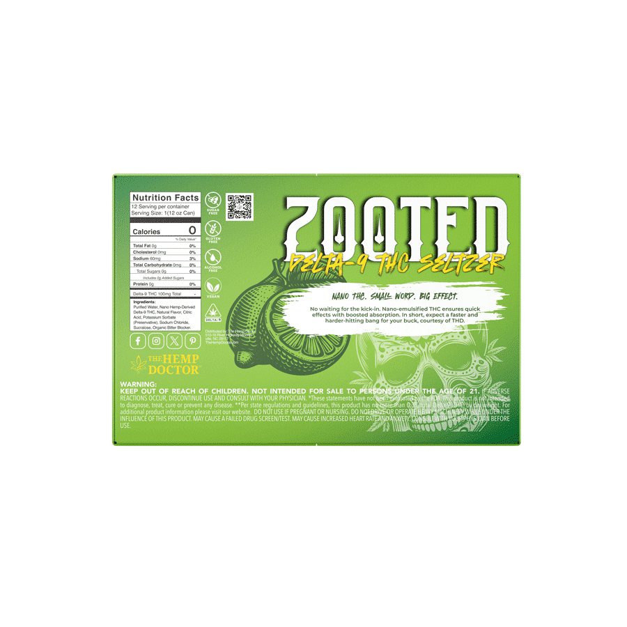 ZOOTED | 100MG DELTA 9 THC SELTZER