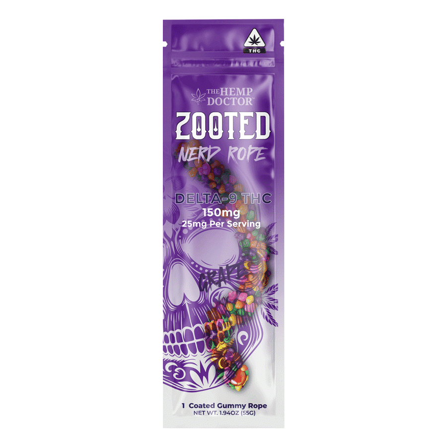 ZOOTED | 150MG D9 THC NERD ROPES