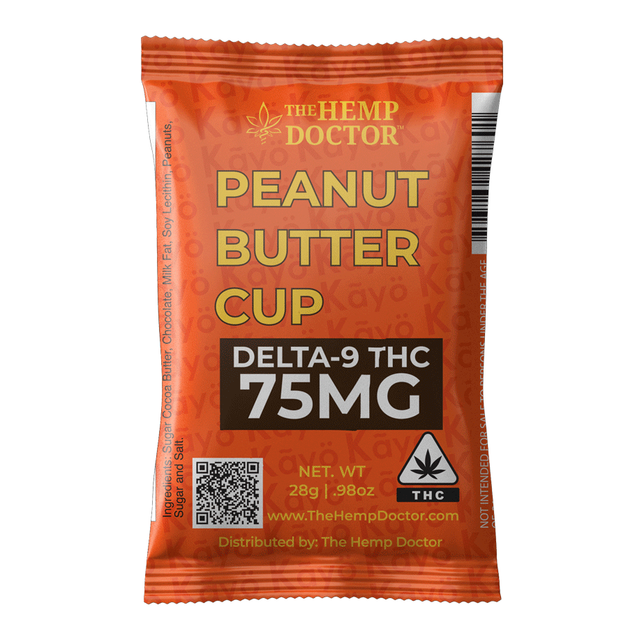 75mg Delta 9 THC Peanut Butter Cups