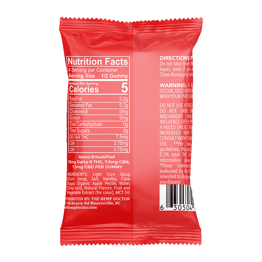 30mg Rapid Release THC Blend Gummies