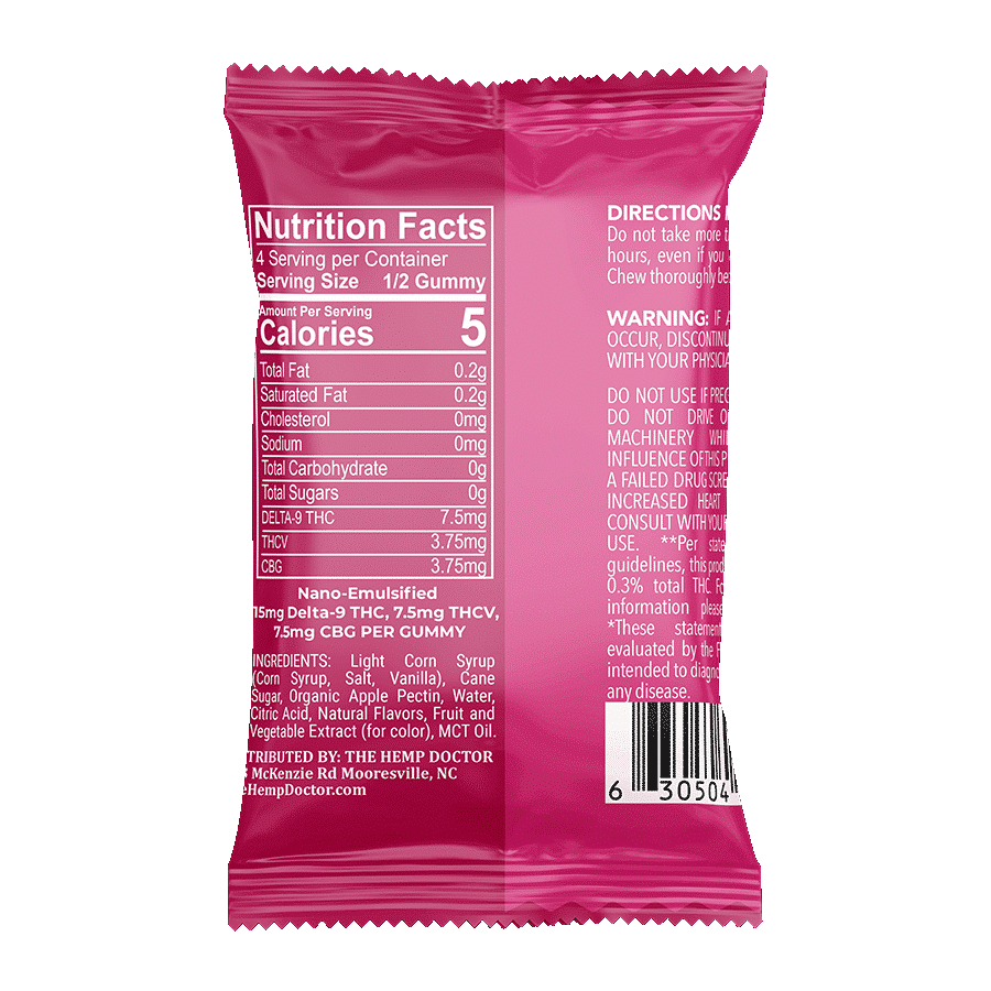 30mg Rapid Release THC Blend Gummies