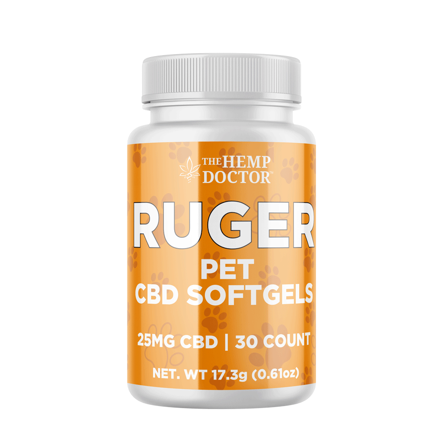 Pet CBD Softgel Capsules 25mg | RUGER