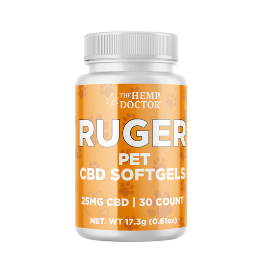 Pet CBD Softgel Capsules 25mg | RUGER