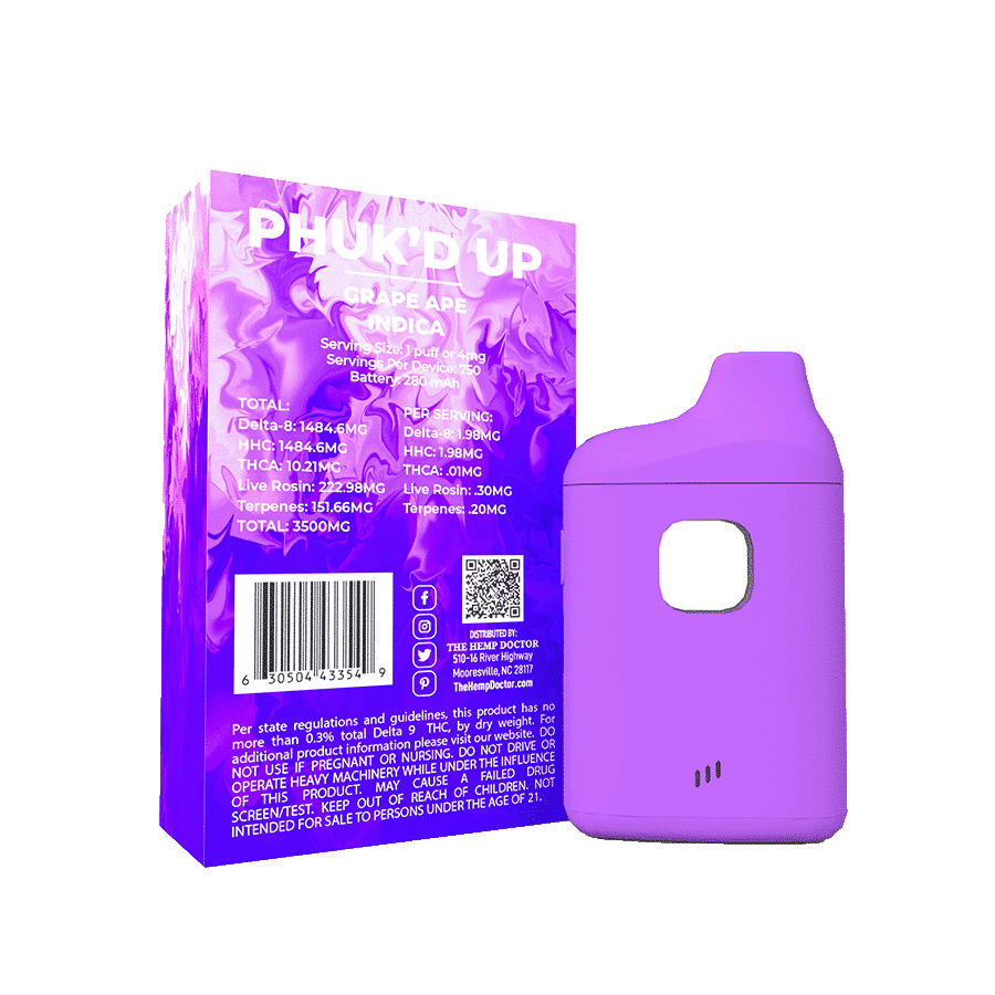 Phuk’d Up | Mini THCA Blend Disposable Vape (3.5g)