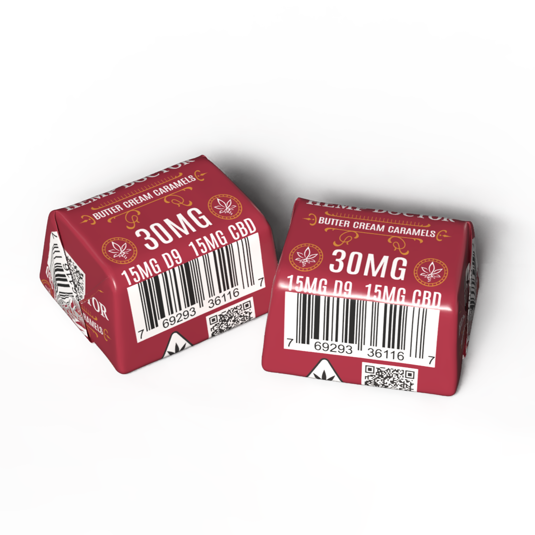 30mg CBD|D9 Butter Cream Caramels