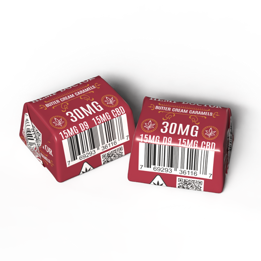 30mg CBD|D9 Butter Cream Caramels