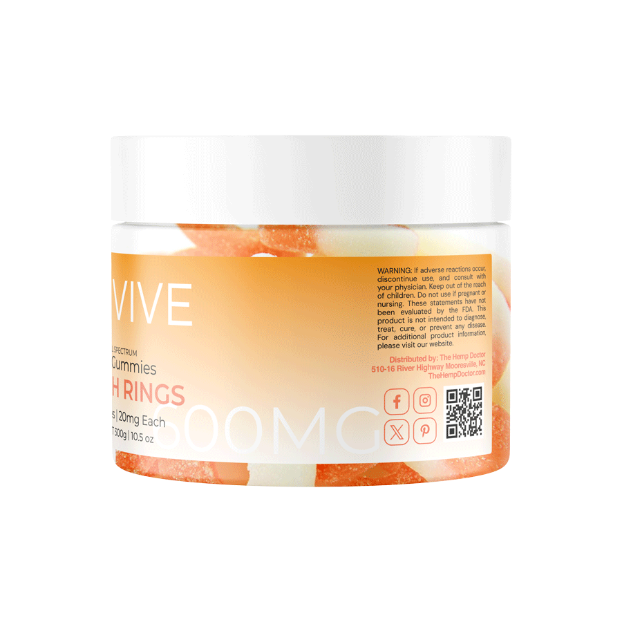 REVIVE | 20mg CBD Peach Ring Gummies