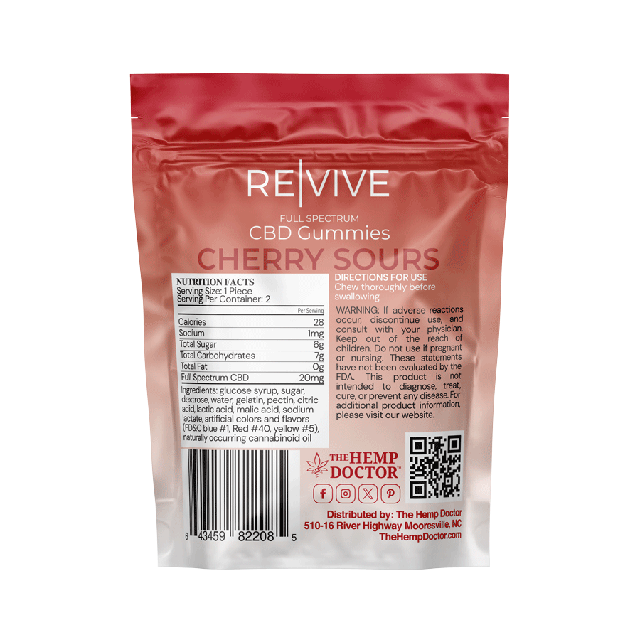 REVIVE | 20mg CBD Cherry Sours