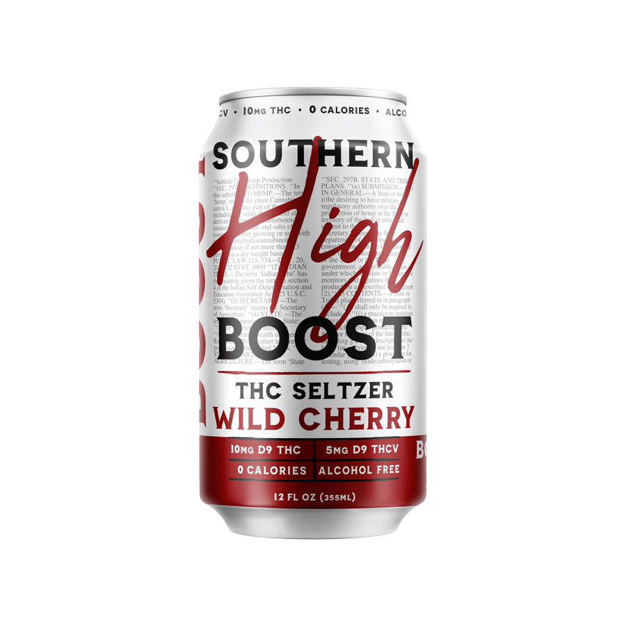 Southern High | BOOST 15mg D9 | THCV | Yerba Mate Seltzer
