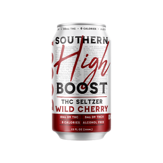 Southern High | BOOST 15mg D9 | THCV | Yerba Mate Seltzer