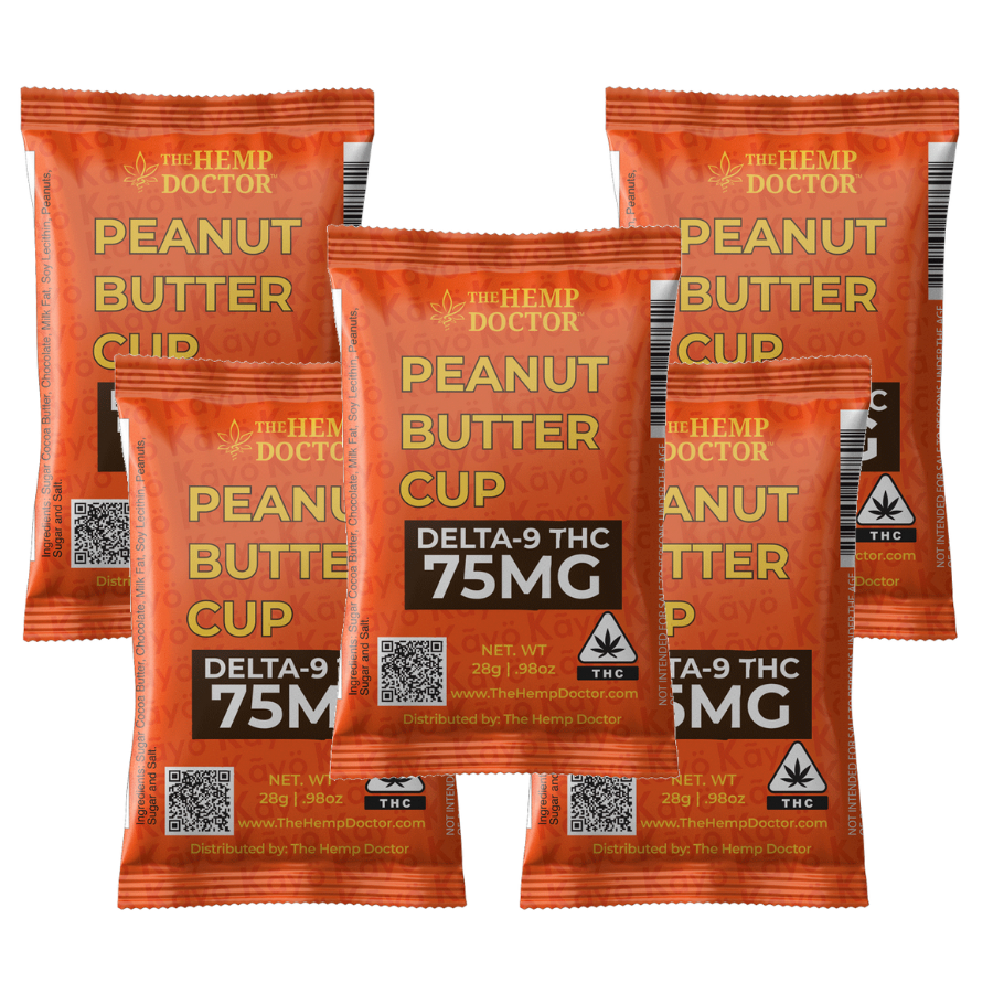 75mg Delta 9 THC Peanut Butter Cups