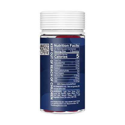 30mg D9|CBD|CBN Extended-Release Nighttime Gummies