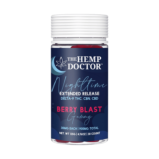 30mg D9|CBD|CBN Extended-Release Nighttime Gummies