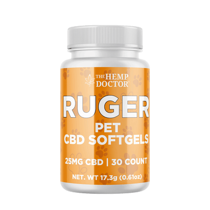 Pet CBD Softgel Capsules 25mg | RUGER