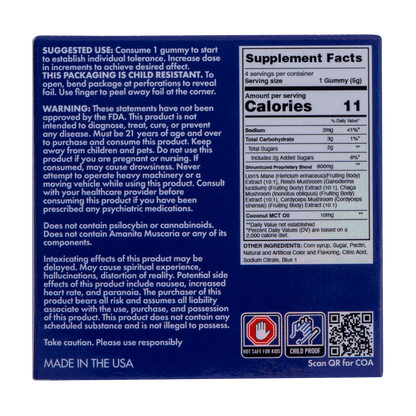 Shrumfuzed | Nootropic Mushroom Blend | 800mg