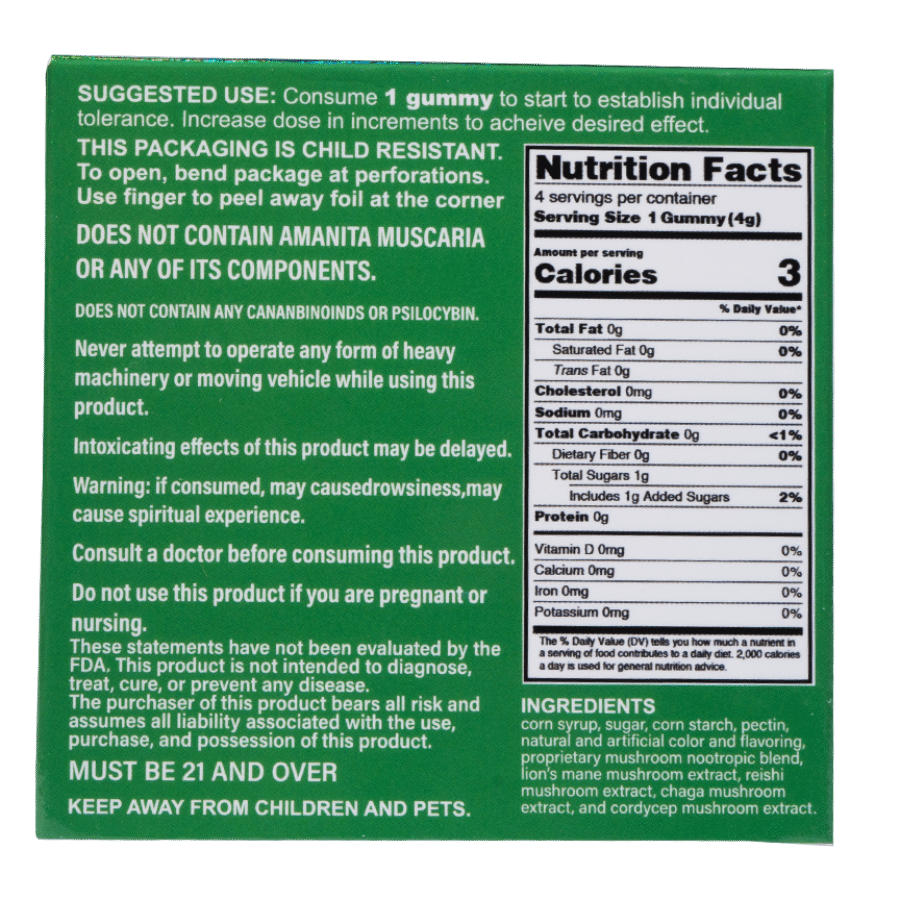 Shrumfuzed | Nootropic Mushroom Blend | 800mg