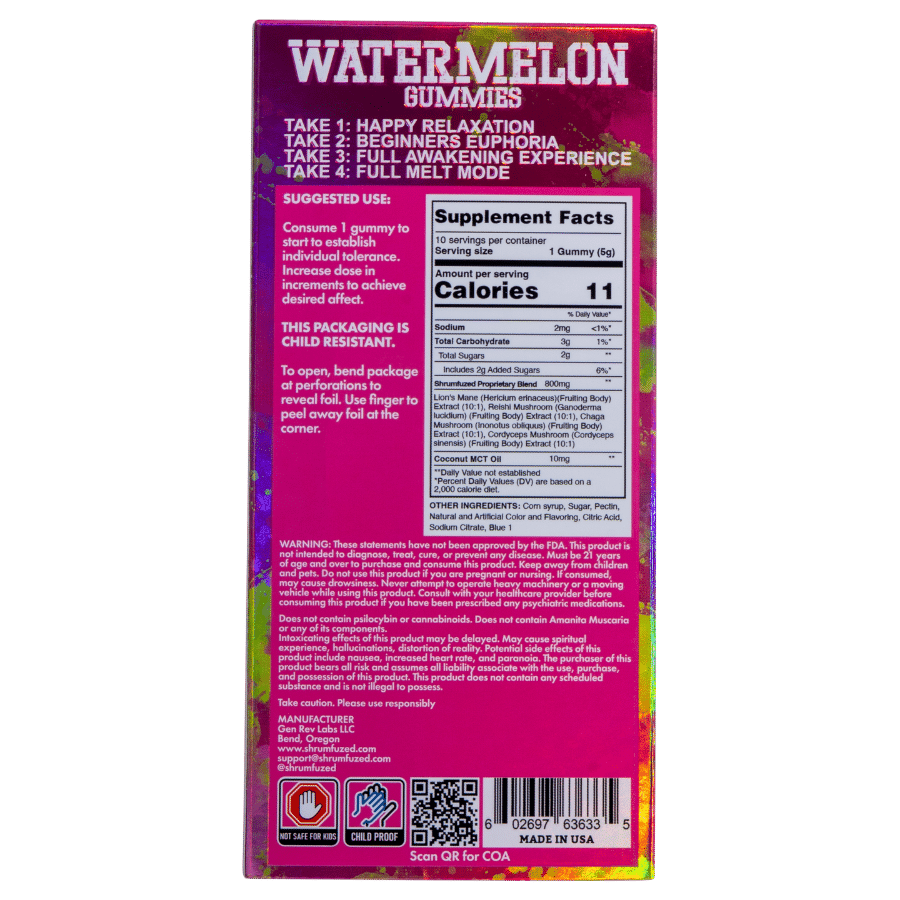 Shrumfuzed | Nootropic Mushroom Blend | 800mg