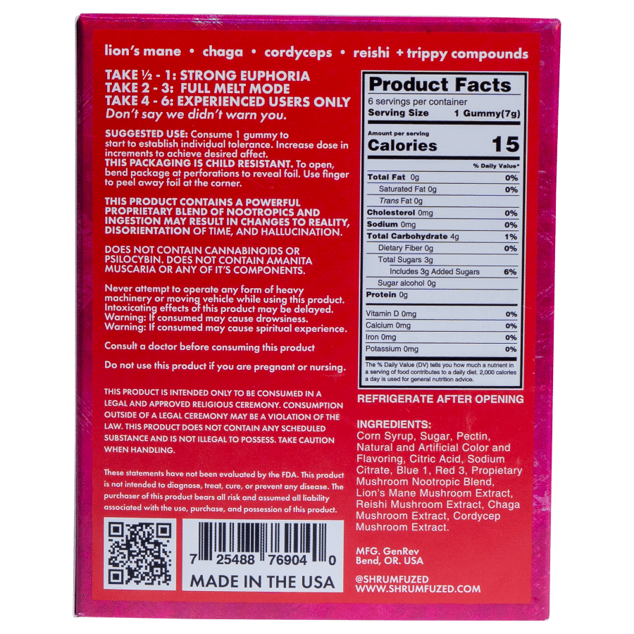 Shrumfuzed Max | Nootropic Mushroom Blend | 1600mg