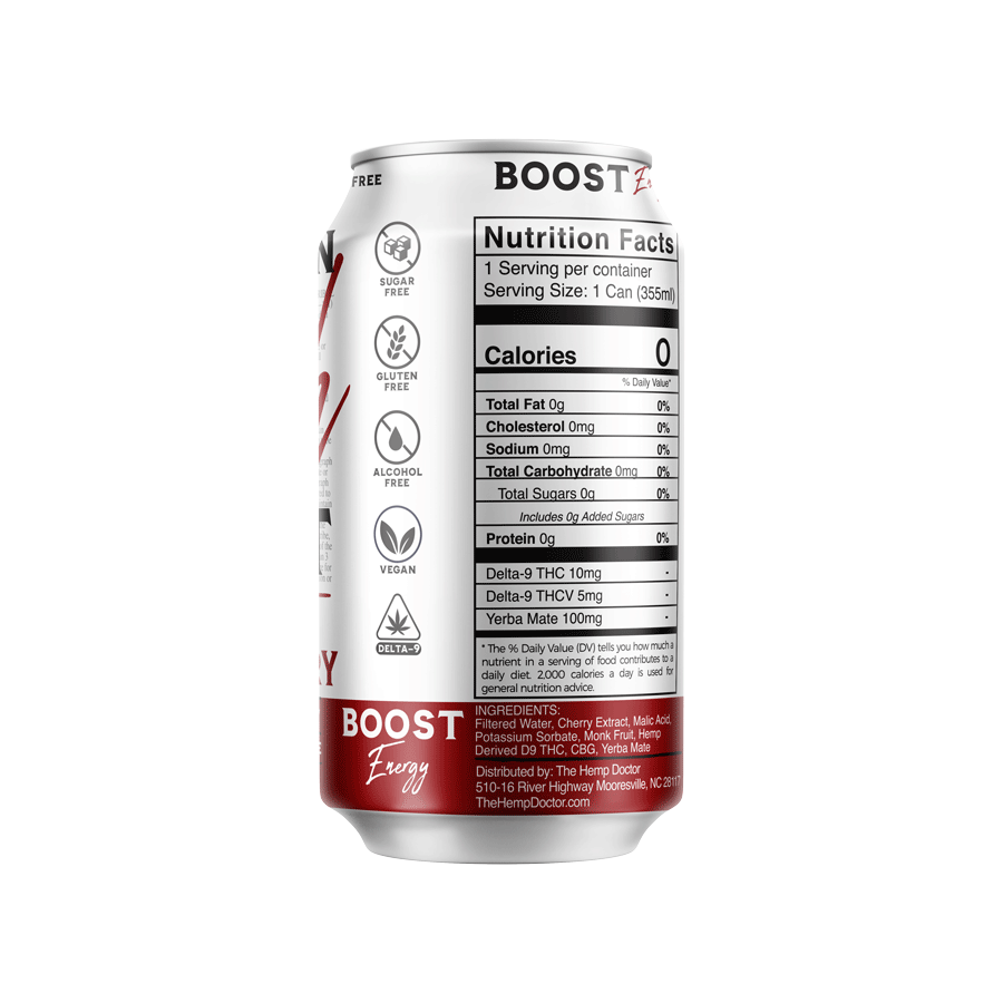Southern High | BOOST 15mg D9 | THCV | Yerba Mate Seltzer